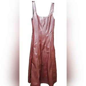 AVEC LES FILLES FAUX LEATHER DRESS